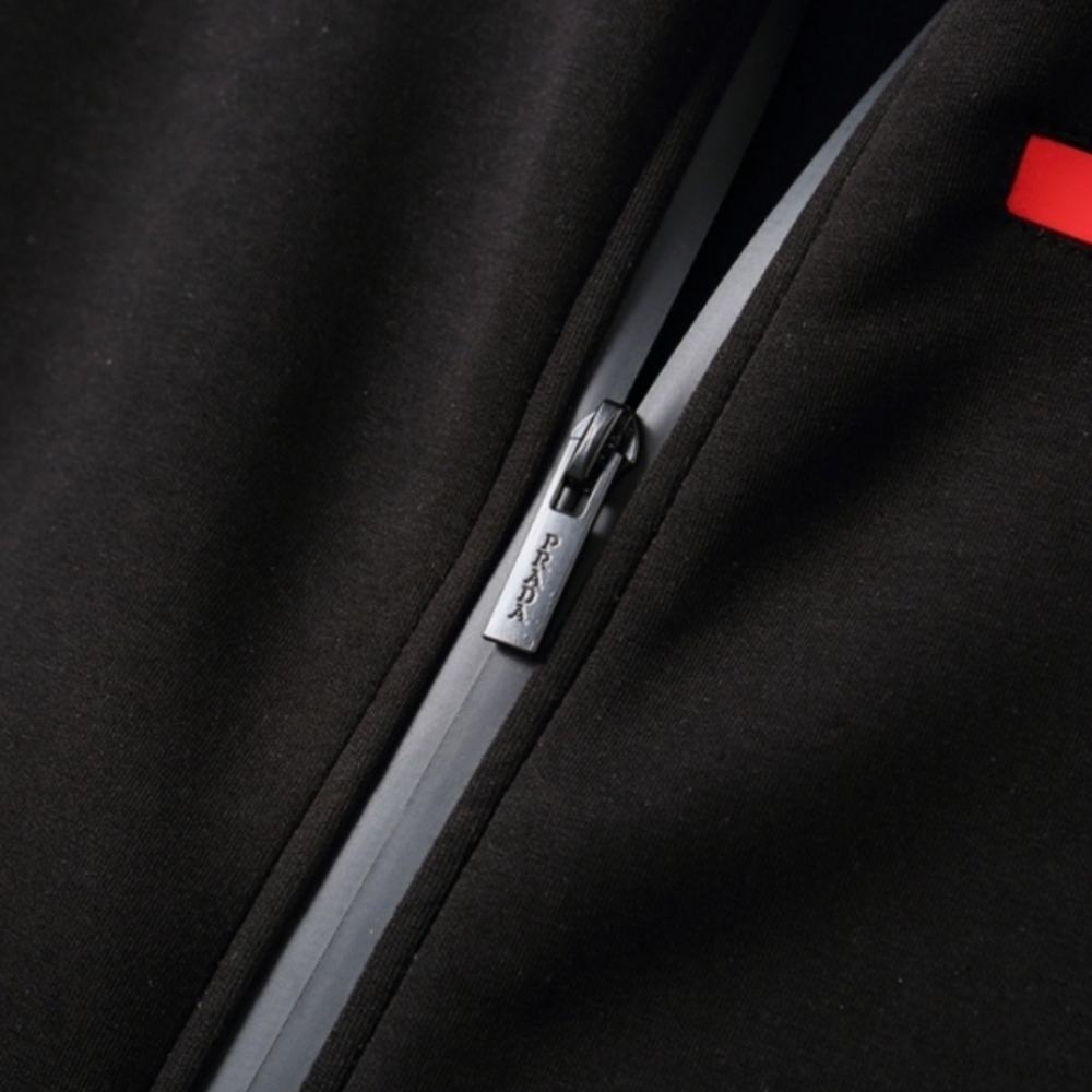 Prada Black Track Suit with Red Accents - Picture 5 of 15